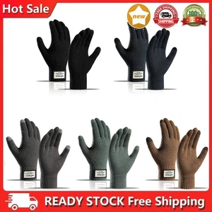 Autumn Winter Warm Gloves Portable Outdoor Sports Gloves Windproof Touch Screen - Picture 1 of 15