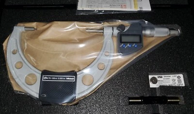 Mitutoyo Electronic Digital Outside Spline Small Face Micrometer 75-100mm - Image 1 of 4