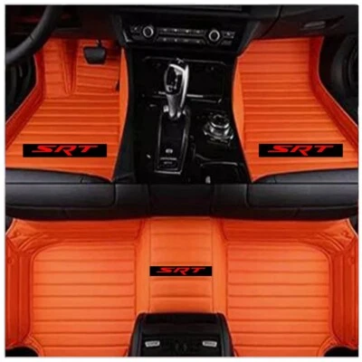 Fit For Dodge Charger Challenger RT SRT Car Floor Mats Cargo Leather Waterproof Foto 1 de 4