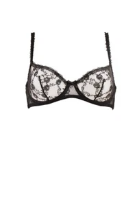 AGENT PROVOCATEUR Womens Bra Elegant Non Padded Black Size UK 34B - Picture 1 of 4