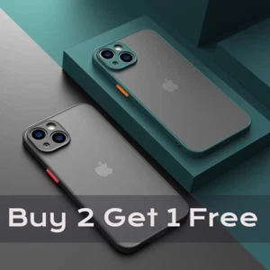 Shockproof Case for iPhone 16 15 14 13 12 11 Pro Max XR 8 7 SE Camera Lens Cover - Picture 1 of 20