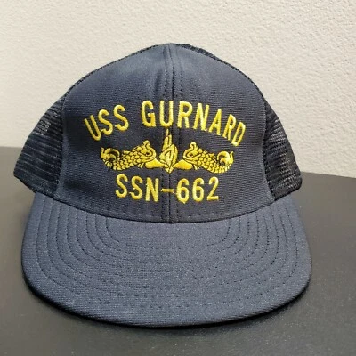 De colección Northstar USS Gurnard SSN-662 Bordado Submarino Delfines Sombrero Marina Foto 1 de 4