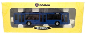 Maßstab 1:50 JOAL 155 Scania OmniCity Bus - dunkelblau - Scania Händlerbox - MIB - Bild 1 von 2