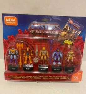 New Mega Construx Masters of the Universe Heroes set of 5 Figures - Picture 1 of 2