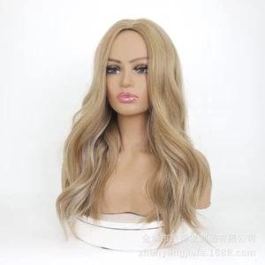 Mixed blonde Women Synthetic Hair Heat Resistant Long Wavy Cosplay Wigs - Picture 1 of 8