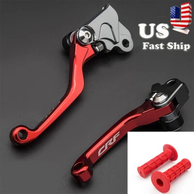 Juego de empuñaduras de palanca de freno de embrague pivotante CNC Dirtbike para Honda CRF250RX 19-22 2021 20 Foto 1 de 4