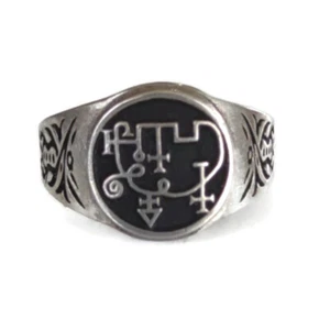 #65 Andrealphus  Ring from The Key of Solomon Goetia 72 Demons + Addon pendant - Picture 1 of 10