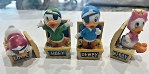 Schmid Disney porcellana dipinta a mano HUEY--DEWEY--LOUIE & WEBBY - Foto 1 di 7