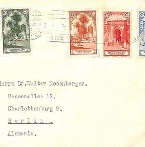 Spain Colonies Cover MOROCCO *Marruecos* Issues Tetuan Germany 1929 MS1573 - Picture 1 of 6