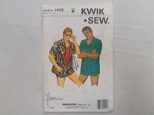 Kwik Sew Pattern - Men's Shirt and Shorts (S-XL) #1432 - Uncut - Picture 1 of 2