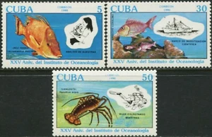 sCUBA Sc# 3225-3227 OCEANOGRAPHY Marine Life fish CPL SET of 3 1990 MNH - Picture 1 of 1