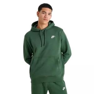 Nike Club Fleece Men's Sweatsuit 2 PC Tracksuit Matching Dark Green Outfit NWT - Picture 1 of 18