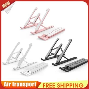 Height Adjustable Laptop Support Holder Foldable Tablet Notebook Cooling Riser U - Photo 1/9