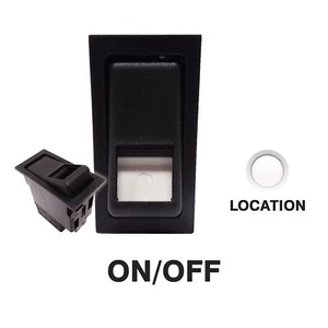 DBG 444003 SWF Style Rocker Switch 12V ON/OFF SP 1xLAMP LOCATION - Picture 1 of 4