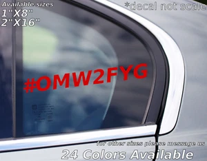 on my way to fck your girl custom window sticker decal glass bumper humor - Picture 1 of 1