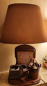 Nightwatch Lamp Company. With Original Finial and New Brunswick Lamp Shade. - Picture 1 of 15