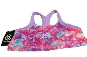 Girls XL Champion Stretch Athletic Sports Bra Duo Dry Underwear PINK/PURPLE - Picture 1 of 7