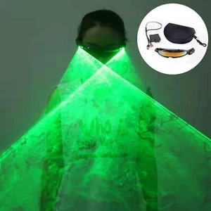 LED Laser Glasses Gloves Rechargeable RGB Party Raves Laser Beam Bar Stage Show - Picture 1 of 23