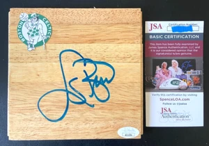 LARRY BIRD SIGNED 6X6 FLOORBOARD BOSTON CELTICS INDIANA STATE BASKETBALL JSA - Picture 1 of 2