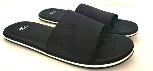 NUOVI SANDALI DA PASSEGGIO DA UOMO UGG BENNISON NERI SLIDE II DA SPIAGGIA TAGLIA 12 E 13