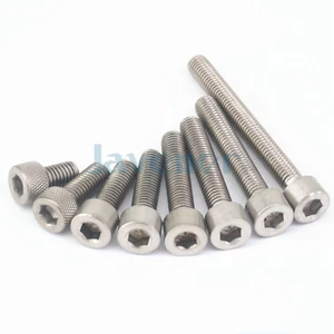 (10) M8x1.25 10mm-120mm GR2 Titanium Hex Socket Head Cap Screw Bolts DIN 912 - Picture 1 of 48