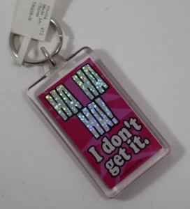 EEBOT Ha ha ha I don't get it Kunststoff SCHLÜSSELANHÄNGER SCHLÜSSELRING Schlüsselanhängsel Ring Claire's - Bild 1 von 2