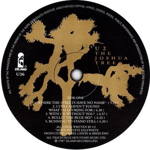 U2 record label vinyl stickers. Joshua Tree, Boy, Rattle & Hum, Bono, The Edge - Picture 1 of 14