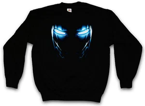 MARK II ARMOR EYES SWEATSHIRT SWEATER PULLOVER - Tony Stark Iron Arc Reactor Man - Picture 1 of 2