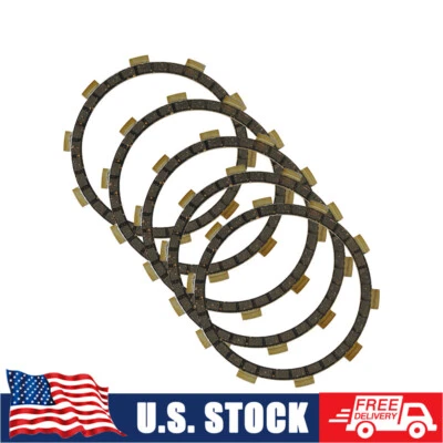 5PCS Clutch Friction Disc Set For Yamaha DT100 DT125 DT175 MX175 RD200 1974-1975 - Image 1 of 4