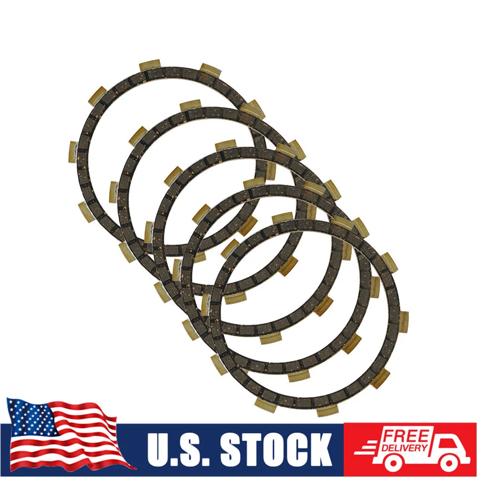 5PCS Clutch Friction Disc Set For Yamaha DT100 DT125 DT175 MX175 RD200 1974-1975 Foto 1 de 4