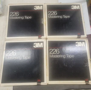LOT OF 4  3M 226 PROFESSIONAL MASTERING TAPE REELS 12,7 MM 762m 2500FT 1/2IN - Picture 1 of 19