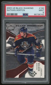 2003-04 UPPER DECK BLACK DIAMOND RC PSA 9 #192 NATHAN HORTON