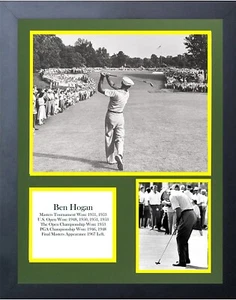 Stampa incorniciata 11 x 14 nativo Ben Hogan US Open il perfetto golfista swing - Foto 1 di 1