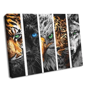 Ideyka Kit Dipinto con Numeri I Predatori KHO6622 - Foto 1 di 2