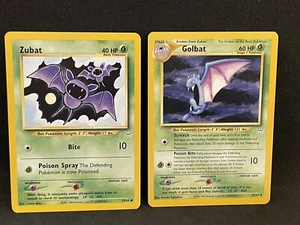 Zubat 59/64 & Golbat 29/64 Neo Revelation NM siehe pix - Bild 1 von 7