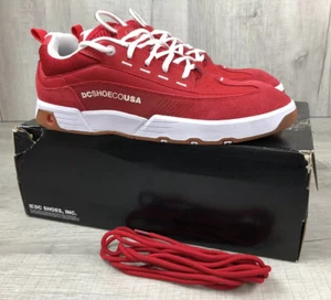 DC Legacy 98 Slim Red & White Shoes Skateboard Shoes Mens US Size 12 - Picture 1 of 12