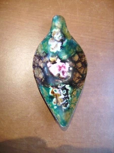 Petit vide-poches cendrier en émaux d'art mesurant 4,8 cm X 10,2 cm - Imagen 1 de 2