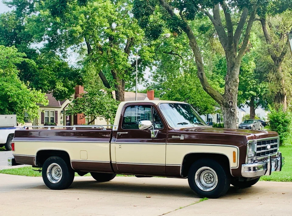 1979 Chevy Silverado Brown- tan | 24x36 inch POSTER | classic pickup - Image 1 of 2