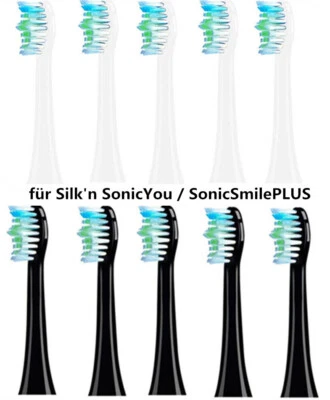 10x Toothbrush Heads Only for Silk'n Silkn SonicYou & SonicSmilePLUS LESW 3D w - Image 1 of 2