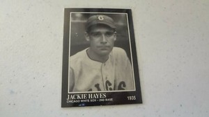 1991 THE SPORTING NEWS CONLON COLLECTION # 71  JACKIE HAYES  BASEBALL CARD