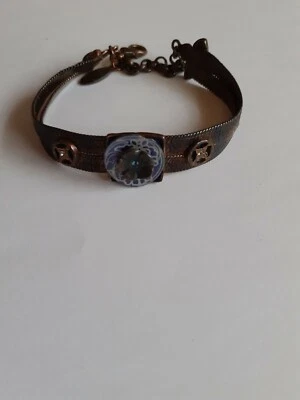 Beau bracelet nacre bleu japonisant de marque Satellite  - Photo 1/4
