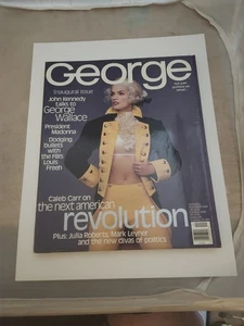 George Magazine Inaugural Issue Oct/Nov 1995 Cindy Crawford Cover JFK Jr's - Picture 1 of 2