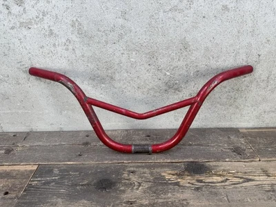 Guidões Redline V Vee barras vintage old school BMX vermelho - Imagem 1 de 4