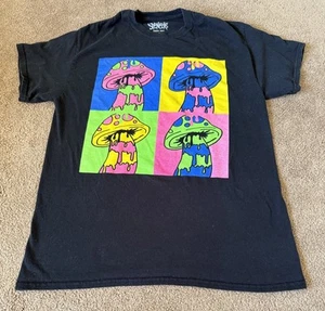 T-shirt fungo psichedelico regali di Spencer Medium nera - Foto 1 di 5
