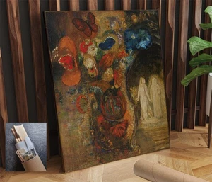 Symbolism Nature Butterflies Odilon Redon France Artwork Modern 24X30 Inch - Picture 1 of 4