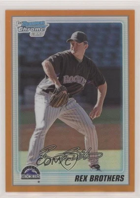 2010 Bowman Chrome Prospects Orange Refractor /25 Rex Brothers #BCP92 - Image 1 of 2
