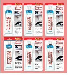 6er Pack Star Brite Silikon Dichtstoff weiß 2,8 Unzen Marine Silikon Dichtstoff  - Bild 1 von 1