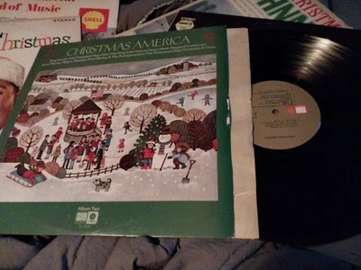 Christmas LP America Various Artists Vintage Vinyl Record Rare EX - Image 1 of 4
