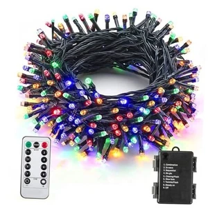  Weihnachts Lichterkette 33ft 100 LED Batterie Lichterkette für Multicolor - Bild 1 von 7