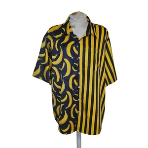 Jogal-Mens Hawaiian Shirt-XXL Extra Large-Banana Pattern! Casual Button-Down - Picture 1 of 6
